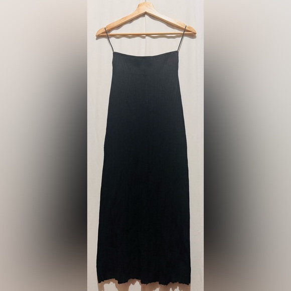 Cult Gaia Black Ribbed Knit Dress - Picture 1 of 7